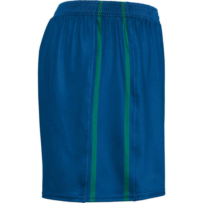 Solid Blue Red Piping Lacrosse Shorts